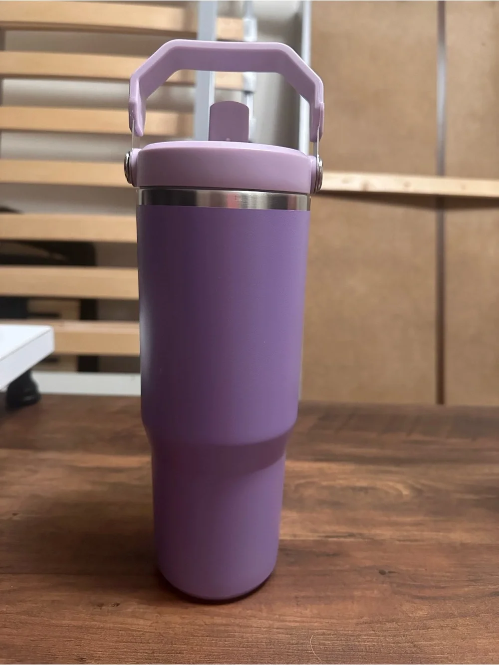 Used Stanley IceFlow Flip Straw Tumbler 30oz Purple Hot or Cold Drinks NO Straw - Picture 2 of 6